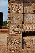 Mamallapuram - Tamil Nadu. The ruined Raya gopuram. 